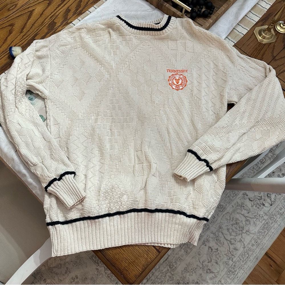 Vintage University of Tennessee Volunteers knit sweater made in USA